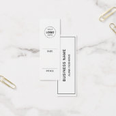 Eenvoudige Kleding Business Logo display Prijs Lab Mini Visitekaartjes (Kantoor)