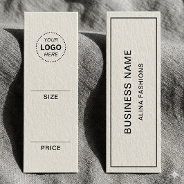 Eenvoudige Kleding Business Logo display Prijs Lab Mini Visitekaartjes