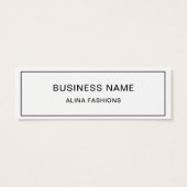 Eenvoudige Kleding Business Logo display Prijs Lab Mini Visitekaartjes (Achterkant)