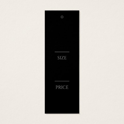 Eenvoudige kleding Hang Labels Mini Visitekaartjes (Achterkant)