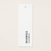 Eenvoudige kleding Hang Labels Mini Visitekaartjes (Voorkant)