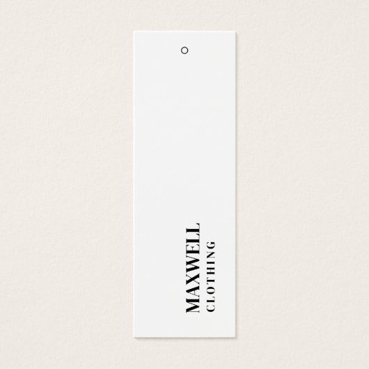 Eenvoudige kleding Hang Labels Mini Visitekaartjes (Voorkant)