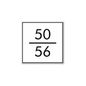 Eenvoudige kledingboetiek jurkmaten rubberstempel (Afrduk)