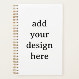 Eenvoudige kleine 5.5" x 8.5" harde kaft, gouden s planner