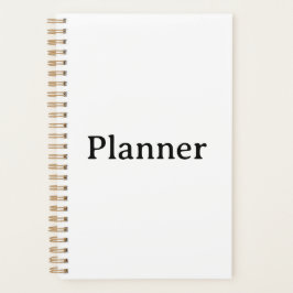 Eenvoudige kleine 5.5" x 8.5" harde kaft, gouden s planner