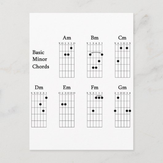 Eenvoudige kleine koorden briefkaart (Voorkant)