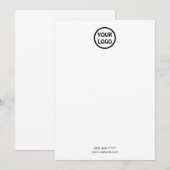 Eenvoudige kleine Logo Kaart Notitiekaartje (Voorkant / Achterkant)