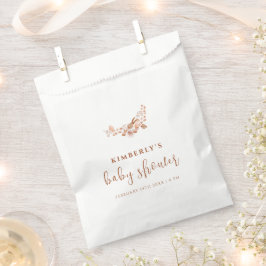 Eenvoudige kleine Wildflower Boho Baby shower Bedankzakje