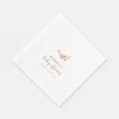 Eenvoudige kleine Wildflower Boho Baby shower Servet (Hoek)