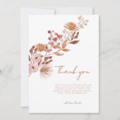 Eenvoudige kleine Wildflower Boho | HERFST BABY SH Bedankkaart (Voorkant)