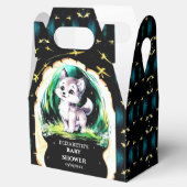 Eenvoudige kleine wolf Baby shower Bedankdoosjes (Geopend)