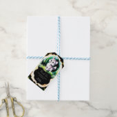 Eenvoudige kleine wolf Baby shower Cadeaulabel (Met Touw)