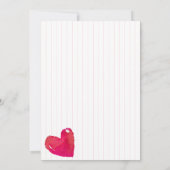 Eenvoudige Kleine Zoetelief Streep Baby Shower Kaart (Achterkant)