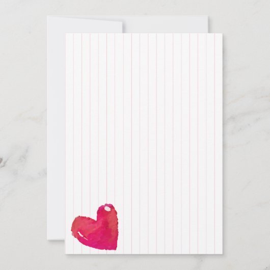 Eenvoudige Kleine Zoetelief Streep Baby Shower Kaart (Achterkant)