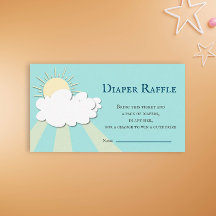 Eenvoudige kleine zonneschijnse Baby shower, luier