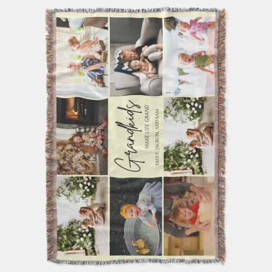 Eenvoudige kleinkinderen maken het leven Grand 8 f Deken (Voorkant Verticaal)