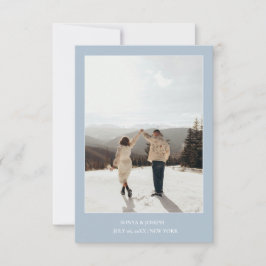 Eenvoudige Kleur Eenvoudige Tekst en Foto Save The Date