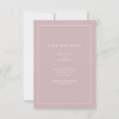 Eenvoudige Kleur Eenvoudige Tekst en Foto Save The Date (Achterkant)
