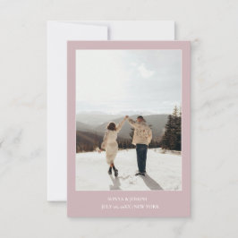 Eenvoudige Kleur Eenvoudige Tekst en Foto Save The Date