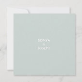 Eenvoudige Kleur Eenvoudige Tekst en Foto Save The Kaart (Achterkant)