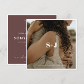 Eenvoudige Kleur Eenvoudige Tekst en Foto Save The Kaart (Voorkant / Achterkant)