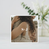 Eenvoudige Kleur Eenvoudige Tekst en Foto Save The Kaart (Staand voorkant)