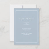 Eenvoudige Kleur Eenvoudige Tekst en Foto Save The Save The Date (Achterkant)