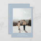 Eenvoudige Kleur Eenvoudige Tekst en Foto Save The Save The Date (Voorkant / Achterkant)