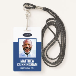 Eenvoudige kleuren Aangepaste Logo Naam Werknemer  Badge