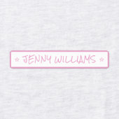 Eenvoudige Kleuren Custom Name Star Clothing Iron  Labels (Design 1)