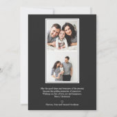 Eenvoudige kleuren | Elegante Grijze Verticale Mul Kaart (Achterkant)