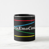Eenvoudige kleuren-Logo Mok (Midden)