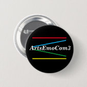 Eenvoudige kleuren-LOGO Ronde Button 5,7 Cm (Voorkant /achterkant)