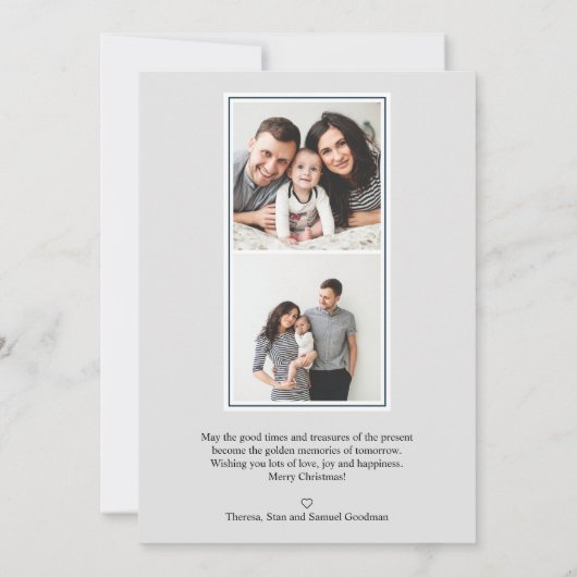 Eenvoudige kleuren | Pijngroen Verticaal Multi Fot Kaart (Achterkant)