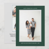 Eenvoudige kleuren | Pijngroen Verticaal Multi Fot Kaart (Voorkant / Achterkant)