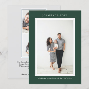 Eenvoudige kleuren   Pijngroen Verticaal Multi Fot Kaart