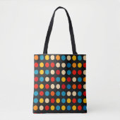 Eenvoudige kleuren Stippen Tote Bag (Voorkant)