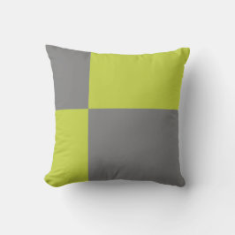 Eenvoudige kleurenblokken kussen