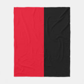 Eenvoudige kleurencartridge voor zwart en rood fleece deken (Voorkant)