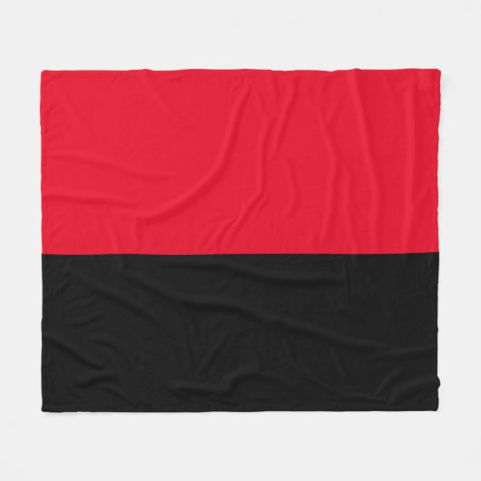 Eenvoudige kleurencartridge voor zwart en rood fleece deken (Voorkant (Horizontaal))