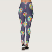 Eenvoudige kleurenvolle luchtballonnen | Leggings (Achterkant)