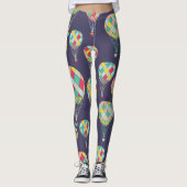 Eenvoudige kleurenvolle luchtballonnen | Leggings (Voorkant)