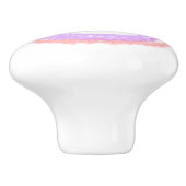 Eenvoudige kleurige glitter sparter voeg monogram  keramische knop (Zijkant)