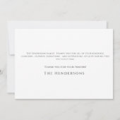 Eenvoudige kleurige zonnebloem Funeral Bedankt (Achterkant)