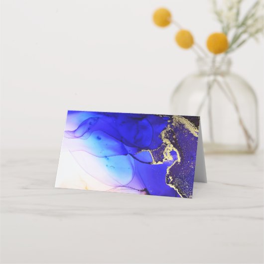 Eenvoudige kleurrijke bruiloft plaatskaartje (Achterkant)