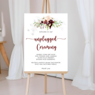 Eenvoudige kleurrijke Classic Floral Unplugged Cer Poster