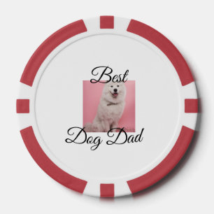 Eenvoudige kleurrijke dier naam toevoegen foto hon poker chips
