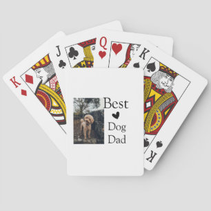Eenvoudige kleurrijke dier naam toevoegen foto hon pokerkaarten