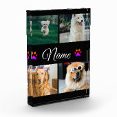 Eenvoudige kleurrijke dieren voeg naam foto collag (Links)