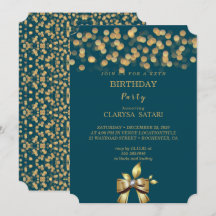 Eenvoudige, kleurrijke gouden boog Birthday